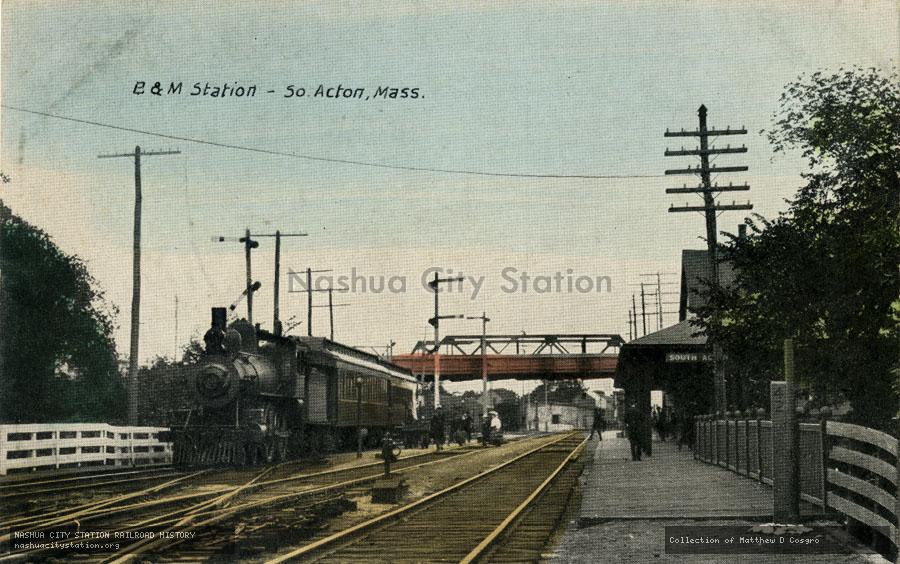 Postcard: Boston & Maine Station, South Acton, Massachusetts
